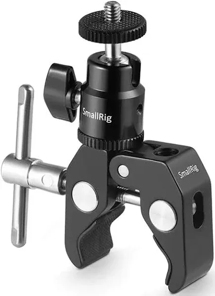 SmallRig 1124 Clamp Mount with 1/4" Screw Ball Head Mount