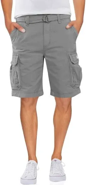 UNIONBAY Men's 11" Survivor Belted Cargo Shorts