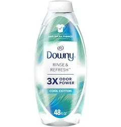 Downy Rinse &amp; Refresh Laundry Fabric Rinse, Cool Cotton Scent, 3-Pack, 76.5 oz.