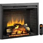 LegendFlame Carl 35 inch W Electric Fireplace Insert (ef264), Fireplace Heater 750/1500W, Fire Crackling Sound, Remote Control, Size: 34.69”W x 26.11”