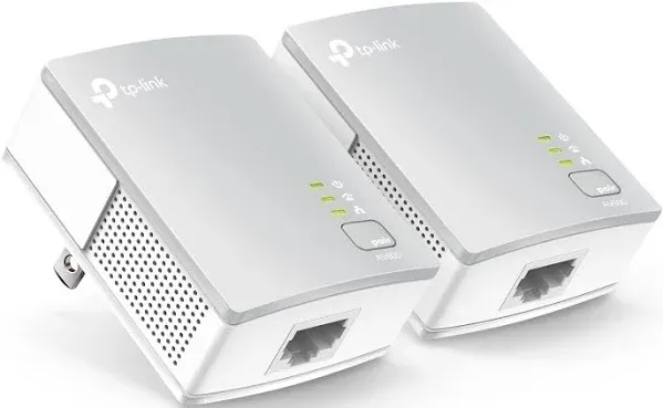 TP-Link TL-WPA4221KIT V4 AV600 Wi-Fi Powerline Extender 600Mbps 3x LAN