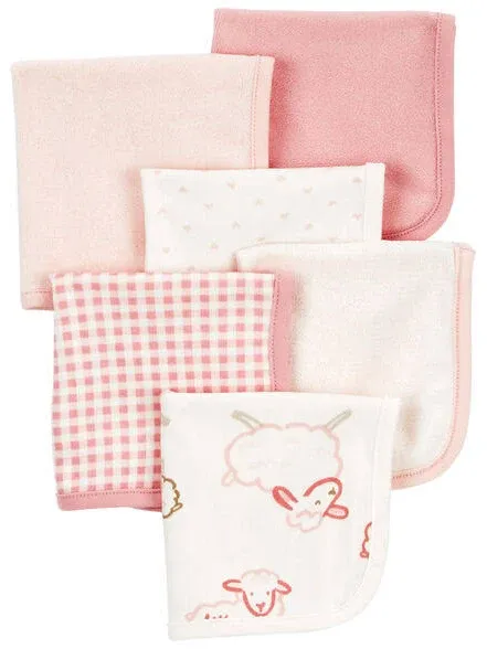 Baby 6-Pack Wash Cloths