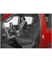 2015 F-150 Rough Country Neoprene Front Seat Covers Black Ford 91016