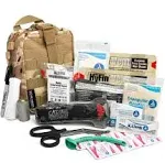 Scherber Premium IFAK Kit Trauma Pack | HSA/FSA Approved | Fully Stocked Molle Pouch w/Cat Tourniquet, Hyfin Chest Seal, & Israeli Bandage | Trauma