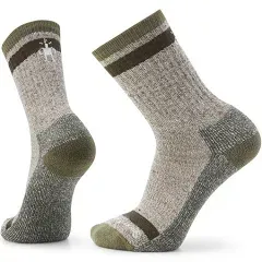 SmartWool Larimer Merino Wool Crew Socks - Black/Taupe Heather