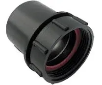 LASCO RV281 Swivel Tray Plug Adapted with 1 1/2-Inch Female Pipe Thread, ABS Black Plastic