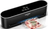 FRESKO FRESKOV8 PRO Full Automatic Food Sealer Machine, Food Vacuum sealer Black