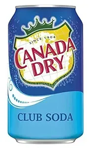 Canada Dry Club Soda Soft Drink, 12-Ounce (Pack of 24)