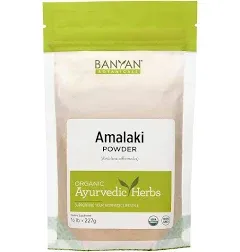 Banyan Botanicals Amalaki Powder – Organic Amla Powder – Nourishing, Gently Cleansing, Supports the Immune System & Promotes Healthy Energy* – 1/2lb. – Non GMO Sustainably Sourced Vegan