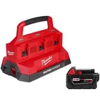 Milwaukee M18 PACKOUT Six Bay Rapid Charger 48-59-1809