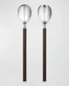 Bernadotte 2-piece Salad Server Set In Silver/brown