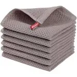 Homaxy 100% Cotton Waffle Weave Kitchen Dish Cloths