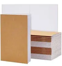 Paper Junkie 24-Pack Bulk Kraft Unlined Notebooks - Blank Journals for Kids, Creative Writing Class, and Drawing, 8.5 x 11