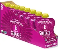 Mamma Chia Organic Chia Squeeze Strawberry Banana Vitality Snack