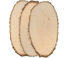 Walnut Hollow Rustic Basswood Round, Small 5-7" Wide with Live Edge Wood (Pack of 24) - for Wood Burning, Home Décor, and Rustic Weddings