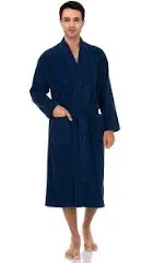 TowelSelections Mens Robe, 100% Cotton Terry Cloth Bathrobe, Soft Kimono Bath Robe for Men XS-4X