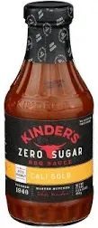 Kinder's BBQ Sauce Zero Sugar Cali Gold