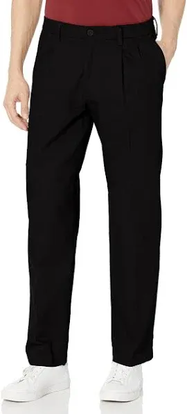 Dockers Men's Classic Fit Signature Lux Cotton Stretch Pants-Pleated (Regular and Big & Tall)