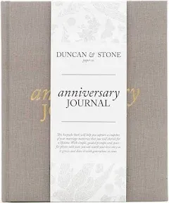 Wedding Anniversary Journal (Taupe, 189 Pages) by Duncan &amp; Stone - Anniversary B