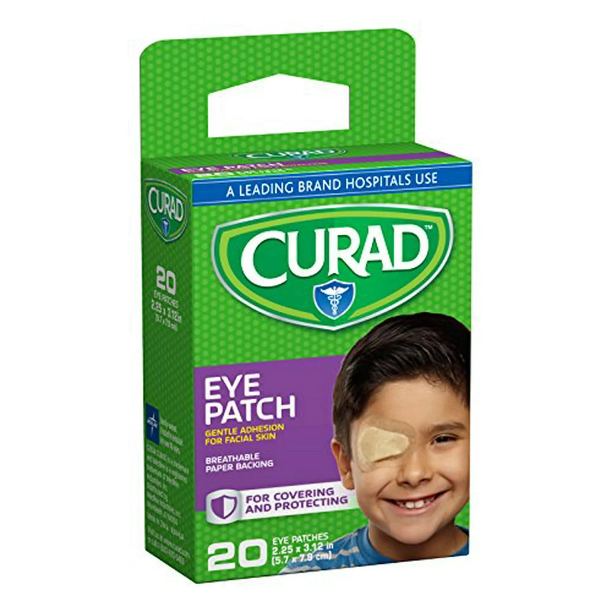 Curad Eye Patch, Regular - 20 patches