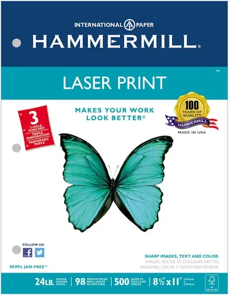 Hammermill Premium Laser Print Paper - White