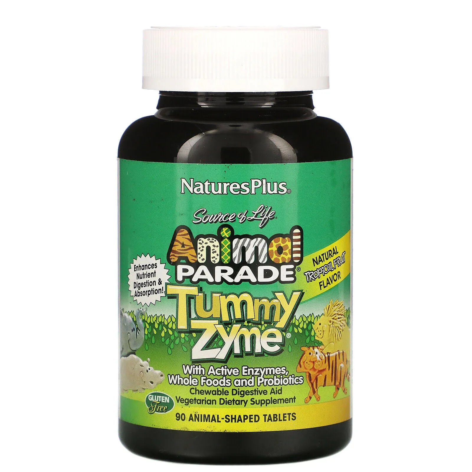 Nature's Plus Animal Parade Tummy Zyme Chewable 90