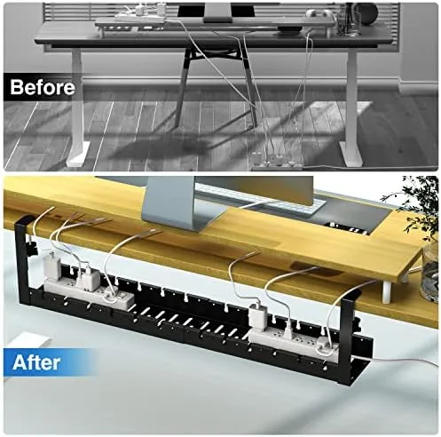 BIWIST Extendable Under Desk Cable Management Tray