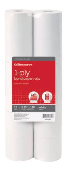 Office Depot Single-Ply Paper Rolls