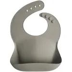 Silicone Bib - Silver Sage