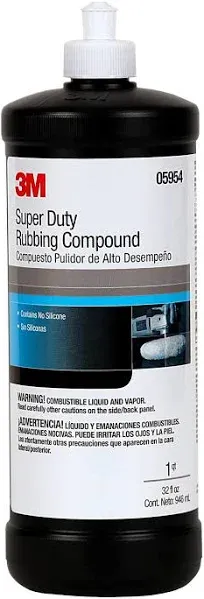 3M Super Duty Rubbing Compound, 05954, 1 qt (32 fl oz/946 mL)