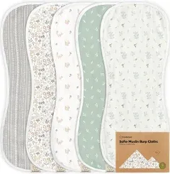 KeaBabies Softe Muslin Baby Burp Cloth