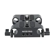 NICEYRIG Multipurpose Camera Base Plate with 15mm Rod Rail Clamp baseplate 2 