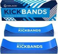 KICK BANDS Chair Bands for Kids with Fidgety Feet - Fidget Chair Bands for Kids 12-Pack - Kickbands ADHD Band for Classroom Chairs & Desks - Solace Sensory Kickband (RED)