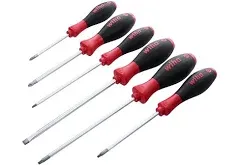 30291 Softfinish Grip Screwdriver Set, Slotted 4.5-6.5Mm, Phillips Number 1-2 an