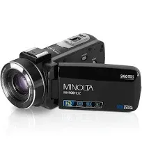 Minolta MN100HDZ-BK Full HD 36x Digital Zoom Video Camcorder