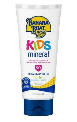 NEW! Banana Boat Kids Mineral Sunscreen Lotion Spf 50+ Exp. 03/2026