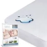 Saferest Mattress Protector - Crib Size - Cotton Terry Waterproof Mattress Protector and Cover, Breathable Fitted Mattress Cover with Stretchable