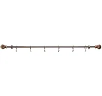 Herrschners  Bronze Finial Rod with Clips Hanger