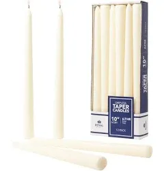 Royal Imports Unscented Taper Candles, Elegant Premium Quality, Dripless &amp;