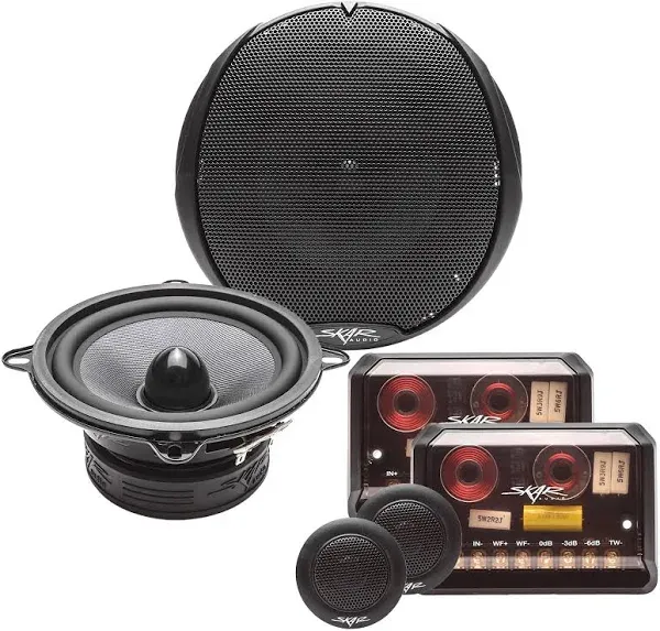 NEW SKAR AUDIO TX525C 5.25-INCH 2-WAY 160 WATT COMPONENT SPEAKER SYSTEM - PAIR