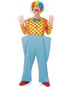 fun shack Adult Male Clown Costume, Clown Costumes For Men, Clown Suits For Adults, Funny Clown Costume Adult