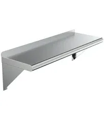 30&#034; Long X 12&#034; Deep Stainless Steel Wall Shelf | NSF Certified | Appliance &amp; Equ