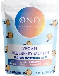 Ono Protein Overnight Oats Vegan Blueberry Muffin