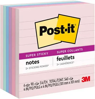 3M Post-it Super Sticky Recycled Notes