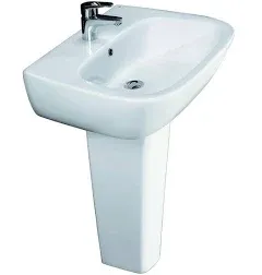 Metropolitan 420 Pedestal Lavatory 16-1/2" W x 13-3/4" D x 33-7/8" H