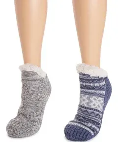 MUK LUKS Women&#039;s 2-Pair Short Cabin Socks