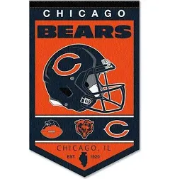 Sports Flags & Pennants Co. Chicago Bears History Heritage Logo Banner