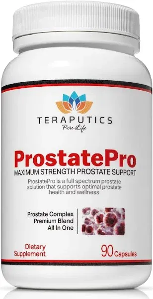 ProstatePro - 33 Herbs Saw Palmetto Prostate Health Supplements For Men | Reduce Urination | Hair Growth w/ DHT Blocker | Beta Sitosterol, Pygeum and Saw Palmetto for Men Prostate Support, 90 Capsules