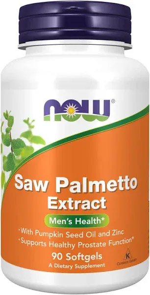 NOW Foods Supplements, Saw Palmetto Extract (Serenoa repens) 160 mg, Men's Health*, 240 Softgels