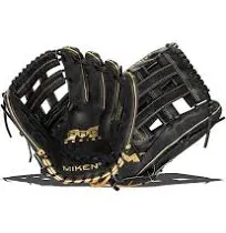 Miken Gold Pro Series 13.5&#034; PRO135-BG Slowpitch Softball Glove, Right Hand Throw